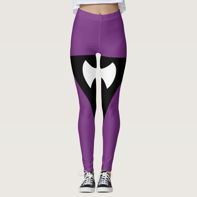 Legging Bandeira do Orgulho Lesbiano Labrys (Frente)