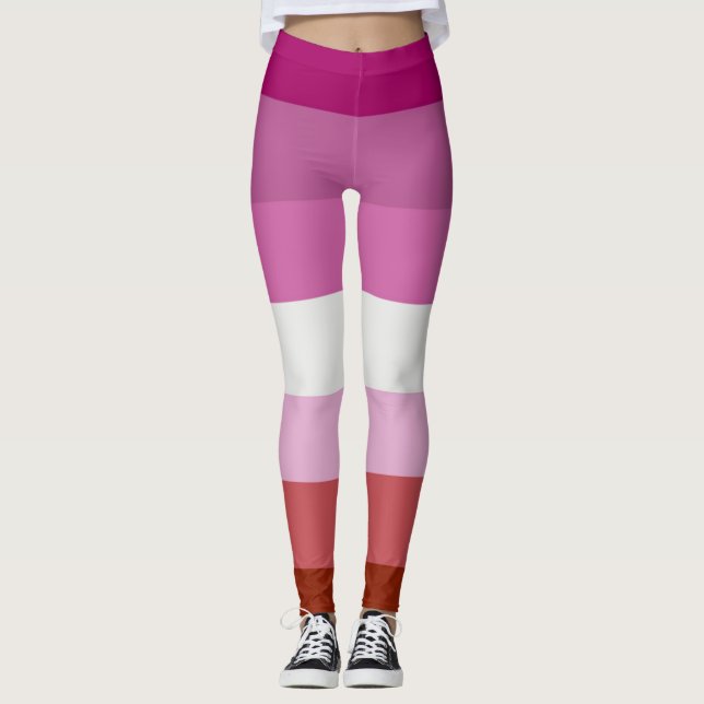 Legging Bandeira do Orgulho Lésbico (Frente)