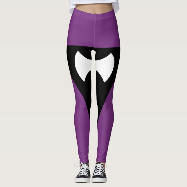 Legging Bandeira do Orgulho Lésbico Labrys (Frente)