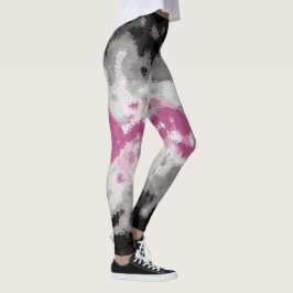 Legging Bandeira do Orgulho Librafeminino Abstrato Marmori