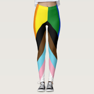 Legging Bandeira do Orgulho Progressivo SlipperyJoe's seis