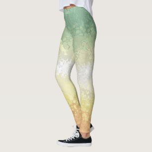 Legging Bandeira do Orgulho Trippy Boho Groovy Abstrato Ge
