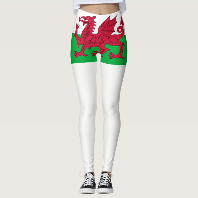 Legging bandeira do País de Gales (Frente)