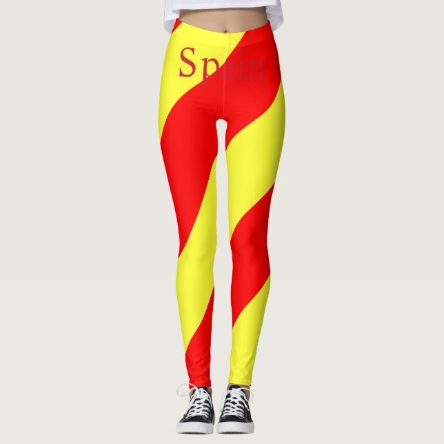 Legging Bandeira do País Espanha Thunder_Cove (Frente)