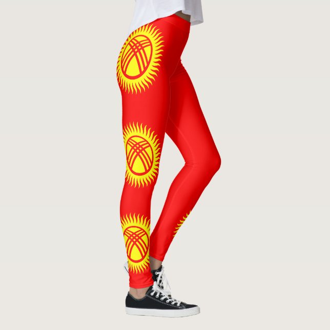 Legging Bandeira do Quirguistão (Direita)