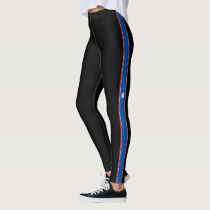 Legging Bandeira do Wyoming stripe