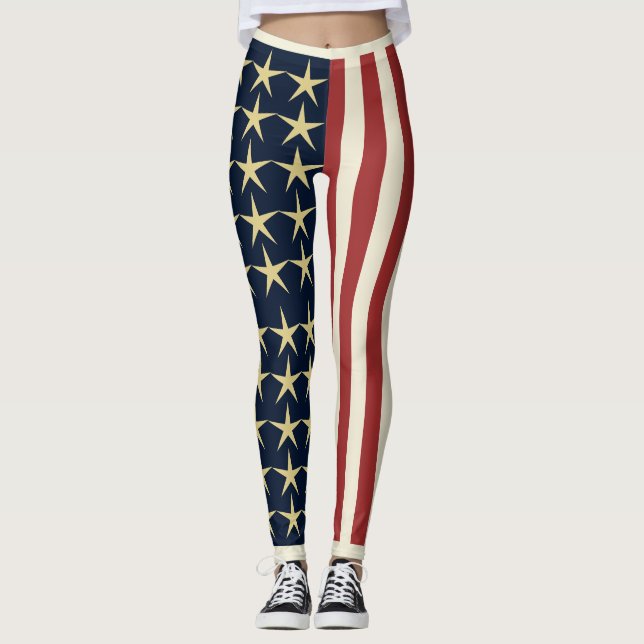 Legging Bandeira dos Estados Unidos (Frente)