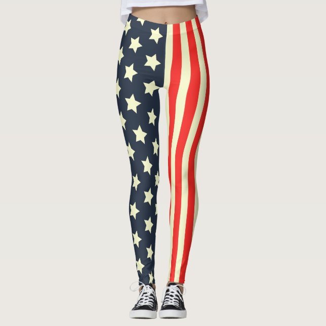 Legging Bandeira dos Estados Unidos da América (Frente)