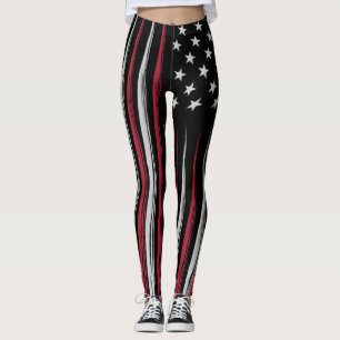 Legging Bandeira dos EUA do Grunge