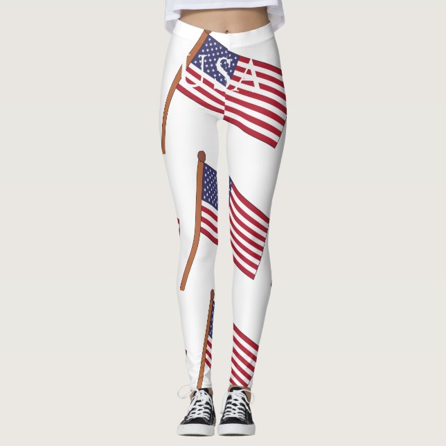 Legging Bandeira dos EUA Thunder_Cove (Frente)