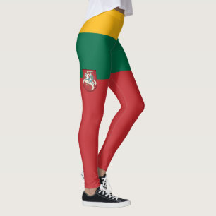 Legging Bandeira e casaco de armas da Lituânia