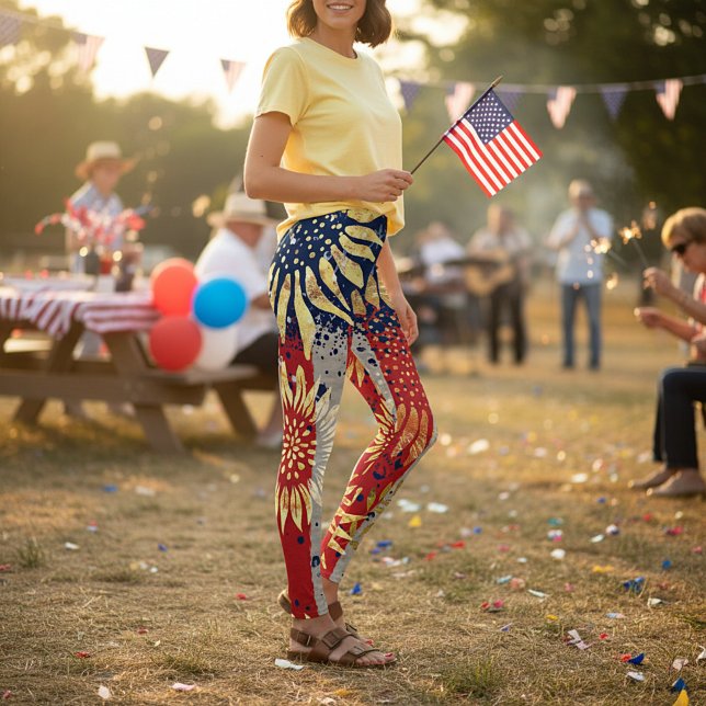 Legging Bandeira e girassóis (Criador carregado)
