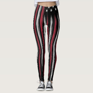 Legging bandeira EUA grunge