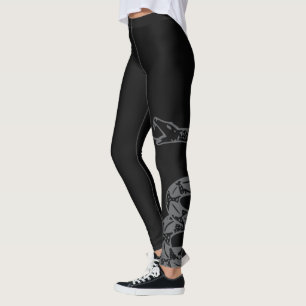 Legging Bandeira Gadsden Não Pise em Mim Cinza