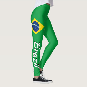 Legging Bandeira impressionante do brasileiro de Brasil