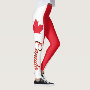 Legging Bandeira impressionante do canadense de Canadá