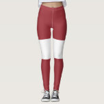 Legging Bandeira letã (Letónia)<br><div class="desc">Esta design é constituída pela bandeira nacional de Lativa (oficialmente conhecida como República da Letónia), que é um país da região do Báltico da Europa Norte. A Estônia faz fronteira com o norte, a Lituânia com o sul, a Rússia com o leste e a Bielorrússia com o sudeste; partilha também...</div>