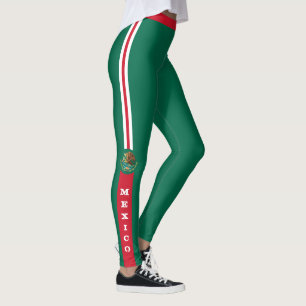 Legging Bandeira mexicana patriotas de moda/esportes