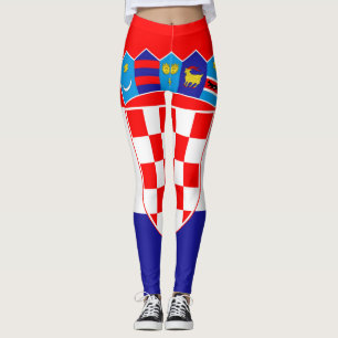 Legging Bandeira nacional da Croácia Zastava Hrvatske