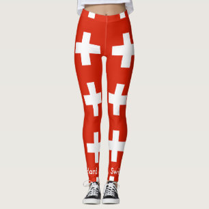 Legging bandeira nacional Suiça
