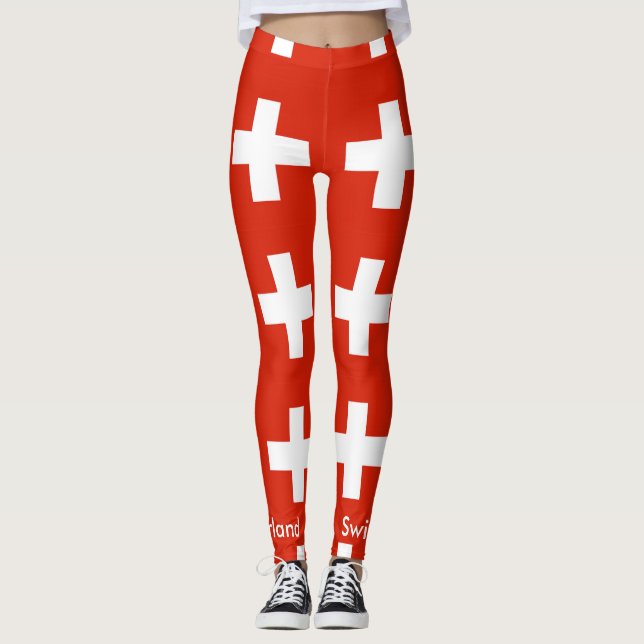 Legging bandeira nacional suiça (Frente)