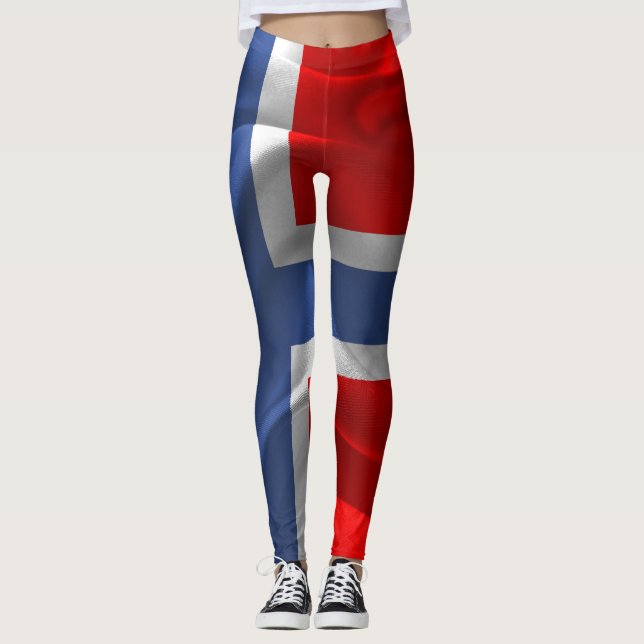 Legging Bandeira norueguesa (Frente)