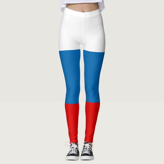 Legging Bandeira Pan-Eslava Russa Patriótica (Frente)