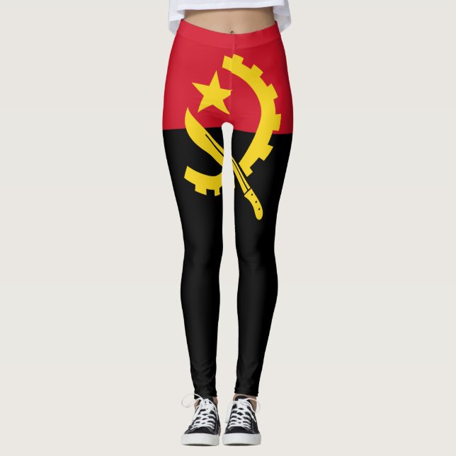 Legging Bandeira Patriótica Angolana (Frente)