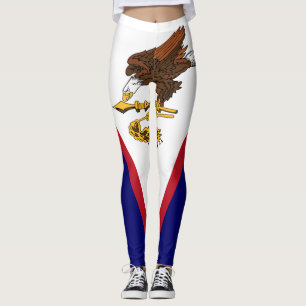 Legging Bandeira Patriótica da Samoa Americana
