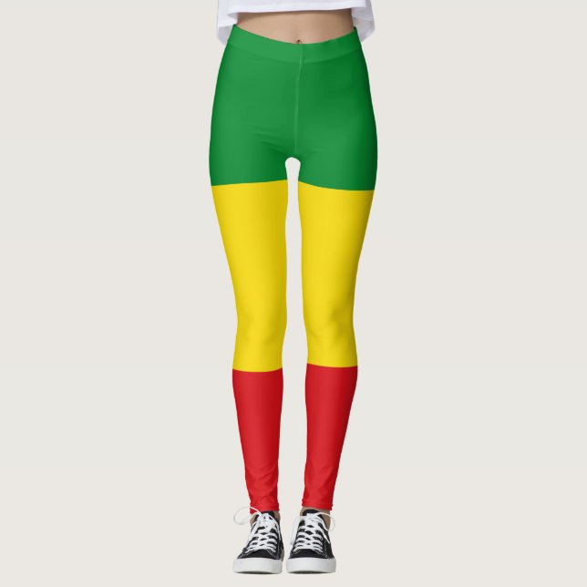 Legging Bandeira Rastafári Rasta Etíope (Frente)
