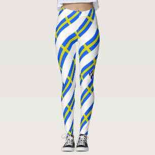 Legging Bandeira sueco das listras