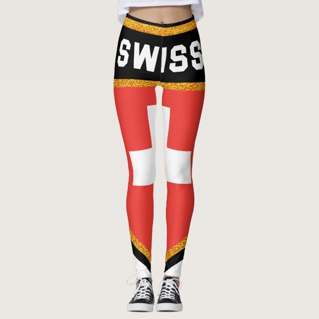 Legging Bandeira Suíça (Frente)
