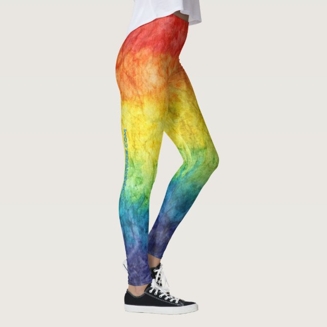 Legging Bandeira tie-dye da SlipperyJoe's arco-íris pressi (Direita)