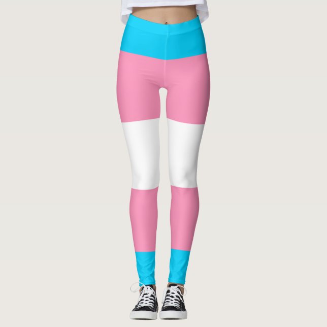 Legging Bandeira Transgênero | LGBTQIA+  (Frente)