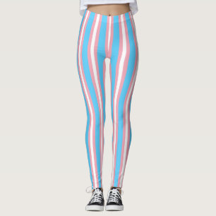 Legging Bandeira vertical do orgulho do Transgender