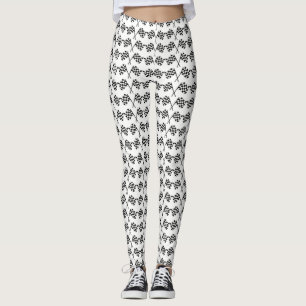 Legging Bandeiras Checkered que competem o meta