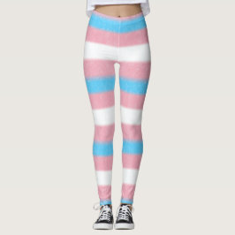 Legging Bandeiras do Orgulho Transgênero Textuturadas com 