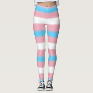 Legging Bandeiras do Orgulho Transgênero Textuturadas com 