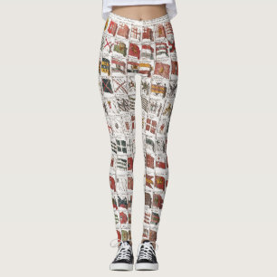 Legging Bandeiras Navais Antigas do Mundo - Cartaz