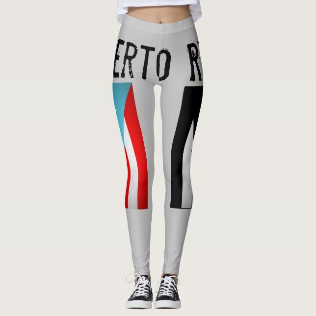 Legging Bandeiras porto-riquenhas  (Frente)