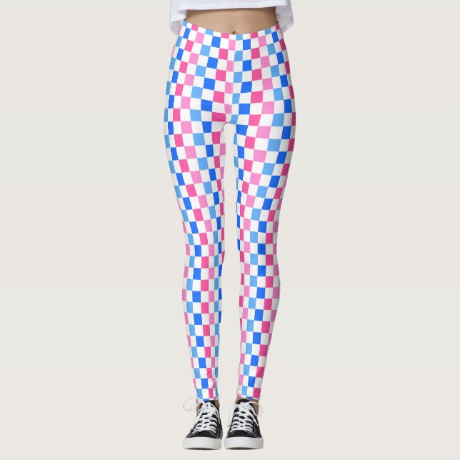 Legging Barbie goes to the ocean checkerboard pattern (Frente)