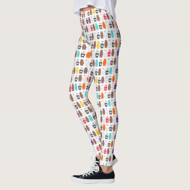 Legging Bare Bears Colorful Bear Patterno (Esquerda)