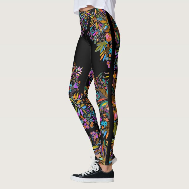 Legging Barra Floral (Esquerda)
