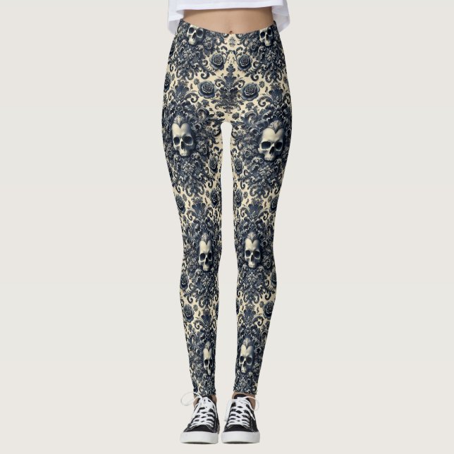 Legging Barroco Punk - Vitoriano Gótico (Frente)