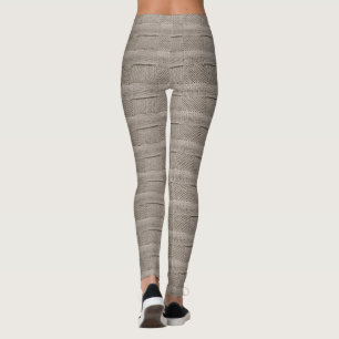Legging Basketweave Patchwork Knit por Shirley Taylor