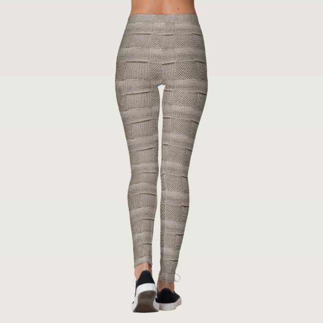 Legging Basketweave Patchwork Knit por Shirley Taylor (Verso)