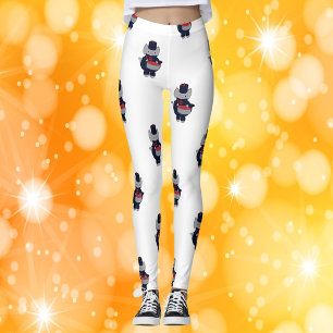 Legging Bateria de Marcha Tambor Naval Azul Vermelho