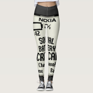 Legging Bateria Social Crítica Design de Tecnologia Divert