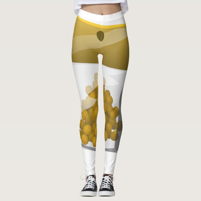 Legging Batida de Comida reluzente (Frente)