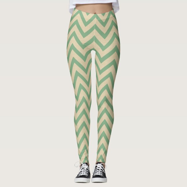Legging Bay Leaf Spice Moods Chevrons (Frente)